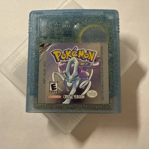 Pokemon Crystal - WORN LABEL (GBC) 100% AUTHENTIC - US Version - NEW BATTERY