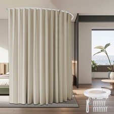 Room Divider Curtains Flexible Ceiling Tracks Privacy Blackout Curtains Drapes