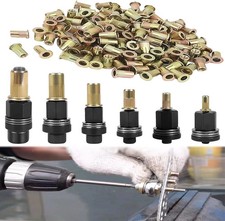 Produktbild - Nietmutternzange Set mit 60 Muttern für M3 M4 M5 M6 M8 M10 handbetrieben Werk...