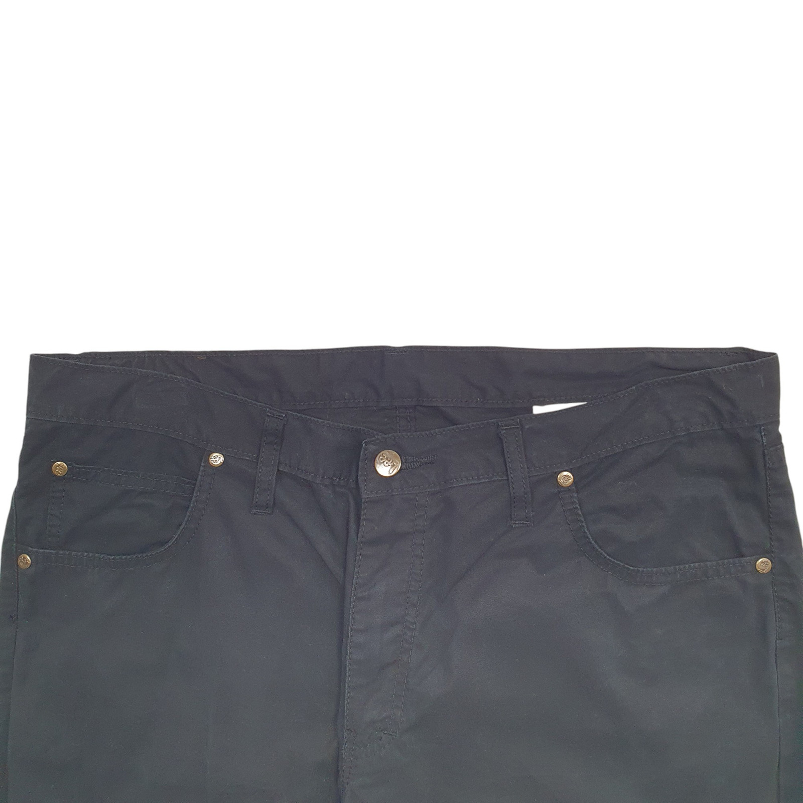 LEE Chino Trousers Cotton Blend Black Mens W36 L32 image 2