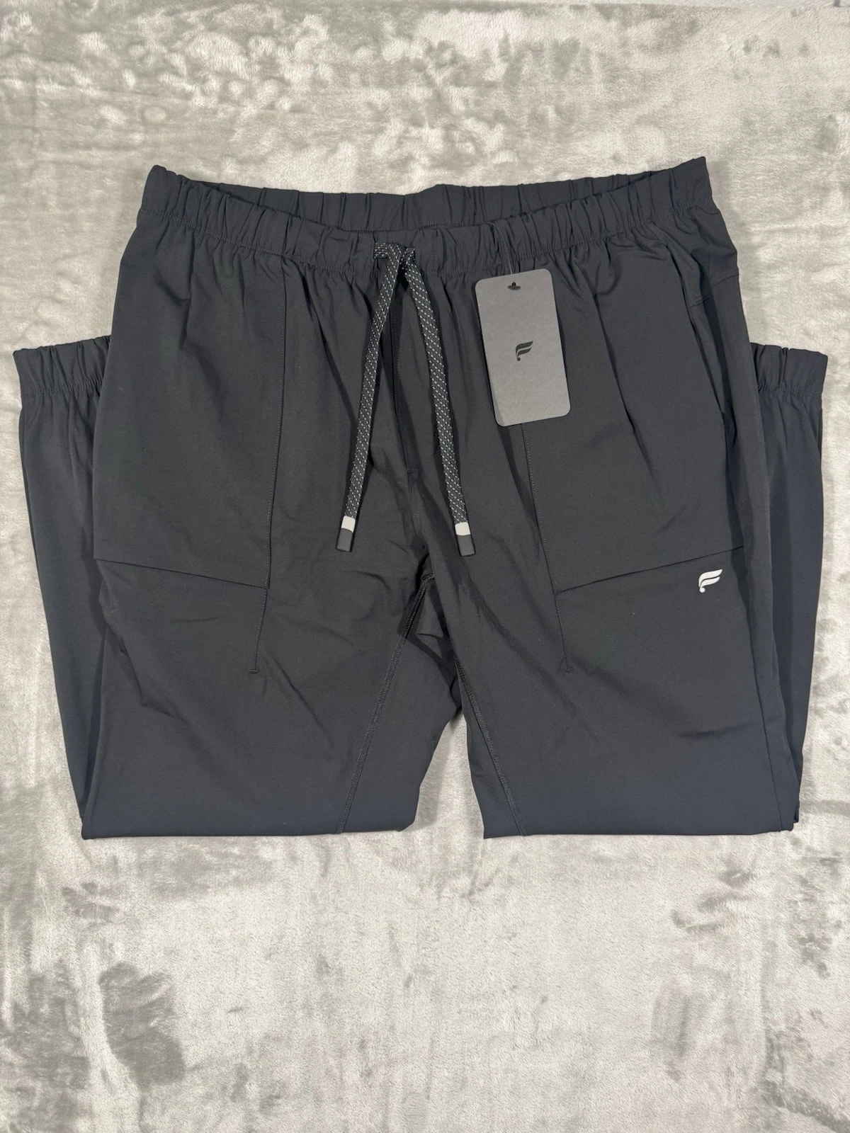 NWT Fabletics Women's The One Jogger Pants XL Black Quick Dry