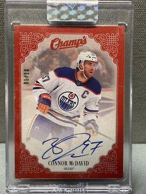 2023-24 Clear Cut Hockey Red Champs Connor Mcdavid Auto #1/10 1st on print!!