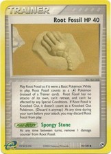 Root Fossil - 92/100 - Common (Mp) EX Sandstorm - Trainer Pokémon