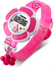 Kids Watch Girl Flower Shape Watch Novelty Cartoon Digital Watch 1144