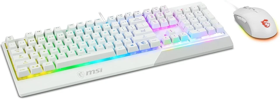MSI VIGOR GK30 COMBO White Gaming Keyboard (UK Layout) + + GM11 - Image 4 of 4
