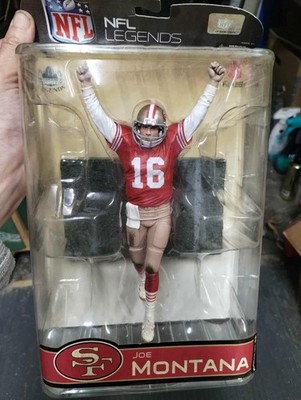 McFarlane JOE MONTANA 49ers  Legends 5 VARIANT  4X SUPER BOWL distressed package