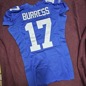 2006 PLAXICO BURRESS PRO CUT NEW YORK GIANTS NFL JERSEY S.46 CUSTOM