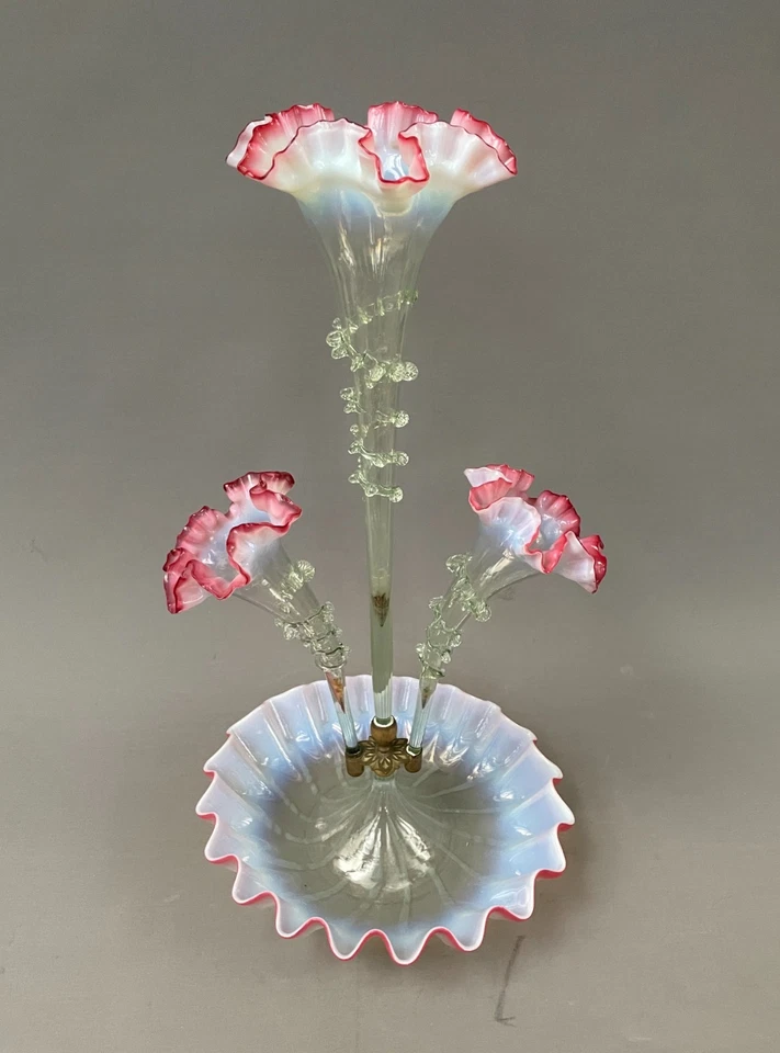 Soliflore Napoléon III, Murano? Vase en verre ancien, XIXe - Photo 2/4