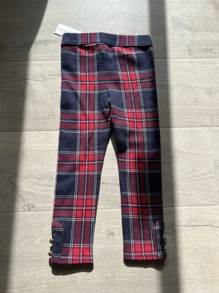 Janie and Jack Suéter Leggings a Cuadros Rojo Azul Niños Talla 3 Nuevo Con Etiquetas Foto 4 de 4