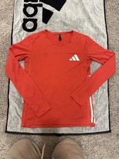 Adidas AERO Activewear Long Sleeve T-Shirt L Crew Neck Breathable