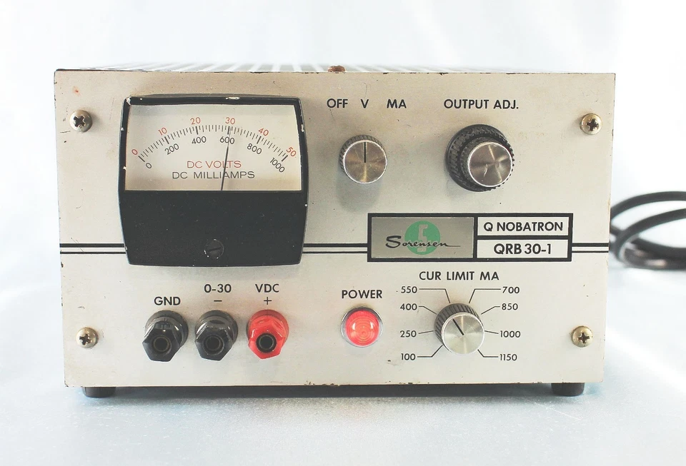 Sorensen Q Nobatron QRB 30-1 DC Power Supply 0-30VDC, 0-1.0A ~ TESTED - Image 2 of 4