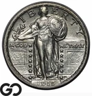 1919-D Standing Liberty Quarter *Scarce* Key Denver Date, Choice AU++/Unc
