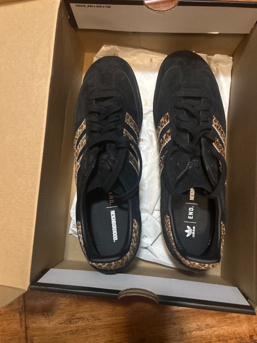 Size 11 - adidas END. x Neighborhood x Samba Black Leopard