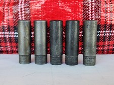 QTY:1 Snap-On GSTM14 7/16”  6 Point SAE 1/4” Drive Black Shallow Socket USA