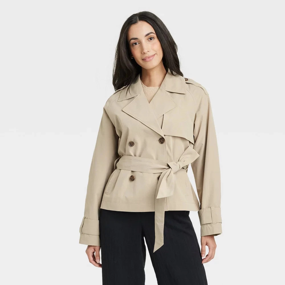Women's Short Trench Coat - A New Day