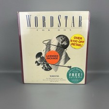WordStar for DOS 7.0 SEALED Retail Big Box 5.25" Floppy Disks