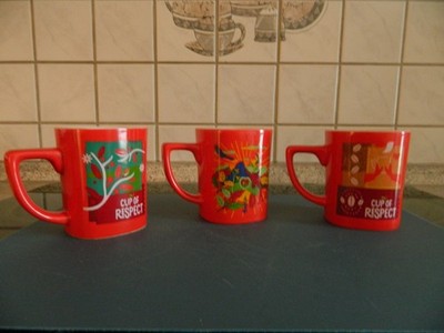 3x Nescafe Tassen Becher Kaffee Frühstück Bistro