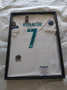 Beckett Witnessed Signatures Autograph Madrid Cristiano Ronaldo Framed Authentic