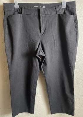 Old Navy Women s High Waisted Pixie Skinny Pants Size 18 Petite Gray Smooth Pock