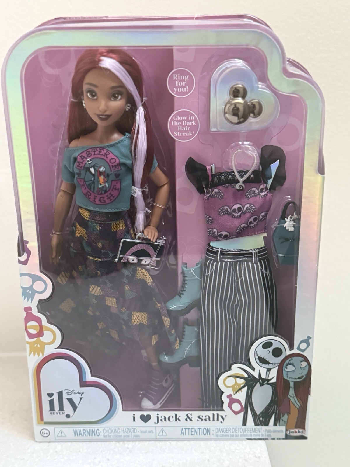 Disney  ILY 4 Ever  I Love Jack & Sally 12&rdquo; Doll Pack  10 