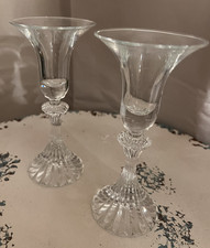 MIKASA The Ritz Crystal Candleholder 6.25" Set of 2 TS 400/339 In Original Box