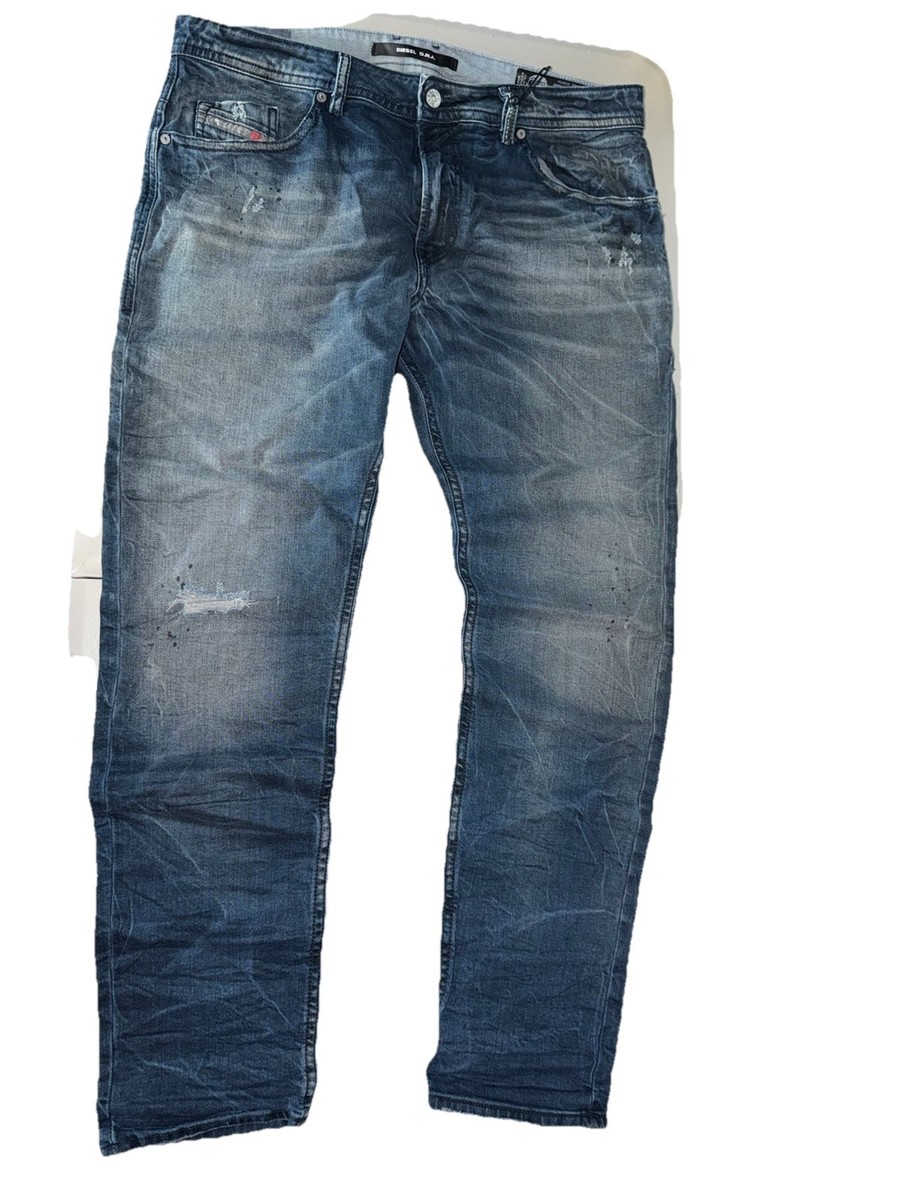 Diesel DNA Jeans Men 36x32L Thommer Slim Skinny Made In Italy Art