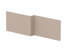 Nuie Havana 1700 mm eckig weiches Leinen MFC glatt matt Duschbad Frontplatte