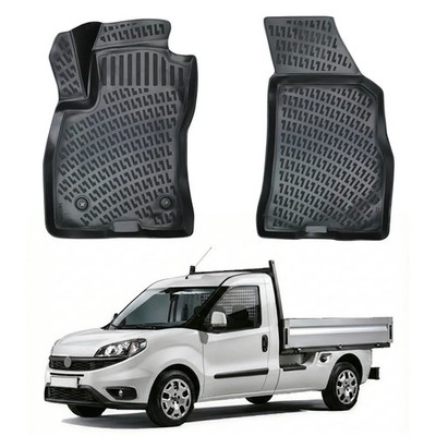 Floor Mats Liner for Fiat Pratico (Only Front Row) TPE All Weather