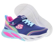 Skechers Cosmic Glow Rainbow Beam PS Girls Shoes
