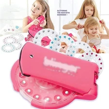 Glitter Diamond Styling Tools Hair Gemstone Styling Set, No Heat Required Hair 