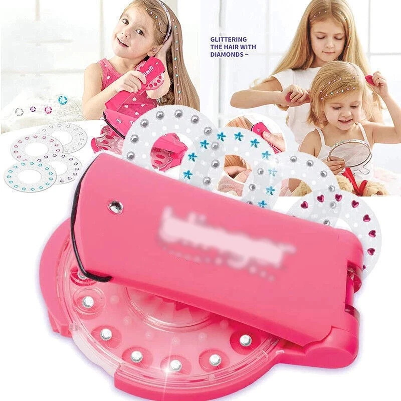 Juego de herramientas de peinado de diamantes brillantes para el cabello, regalo de diamantes para niñas Foto 2 de 4