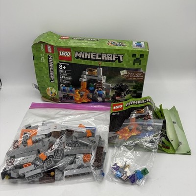 LEGO Minecraft: The Cave (21113) - 100% Complete with Minifigs, Box, & Manual