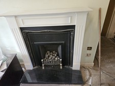 Cast Iron Gas Fire Place Incl Surround, Electrical Mains Starter