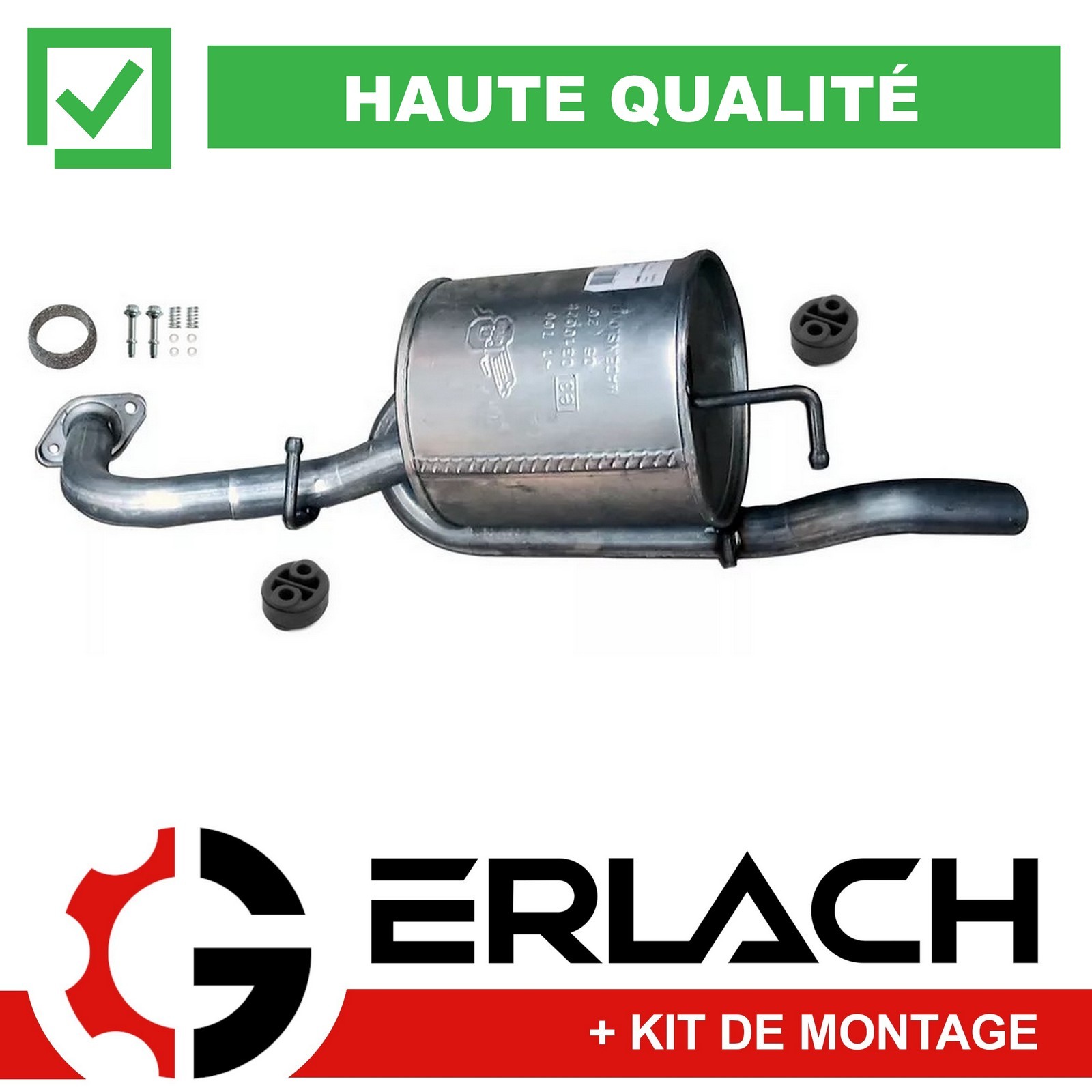 Silencieux arrière pour Toyota Yaris 1.5 Hybrid 9481 pot echappement