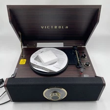 Victrola Highland 4-in-1 Bluetooth Record Player VTA-330B-ESP - READ