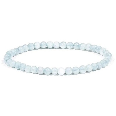 Aquamarin   Armband aus 4 mm Perlen