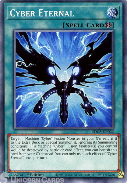 SDCS-EN022 Cyber Eternal Common 1st Edition Mint YuGiOh Card