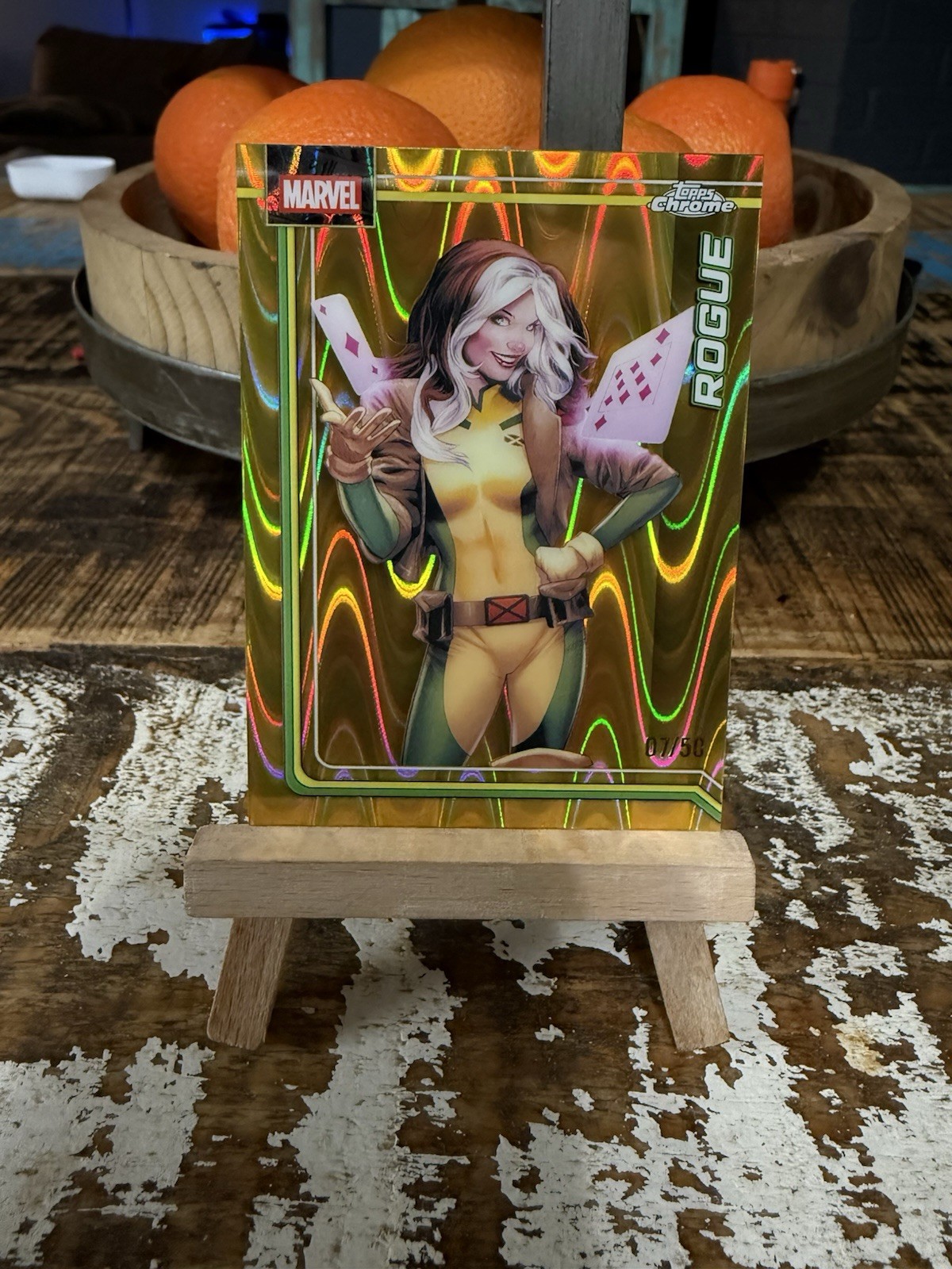 2026 Topps Chrome Marvel Rogue Gold RAY-WAVE #/50 099