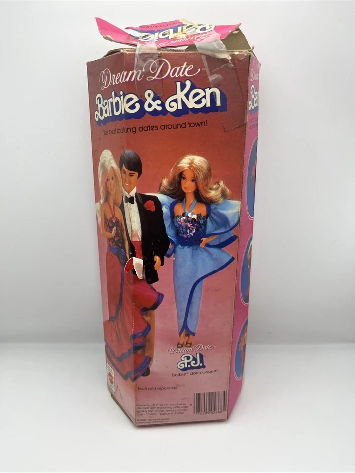 Muñeca Barbie Dream Date 5868Mattel/Superstrella/Caja dañada de colección nueva original 1982 Foto 3 de 4