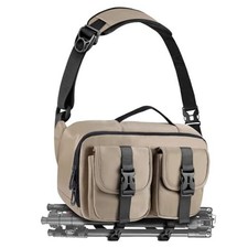 Camera Sling Bag,Lightweight SLR/DSLR Camera Case with Tripod Coffee