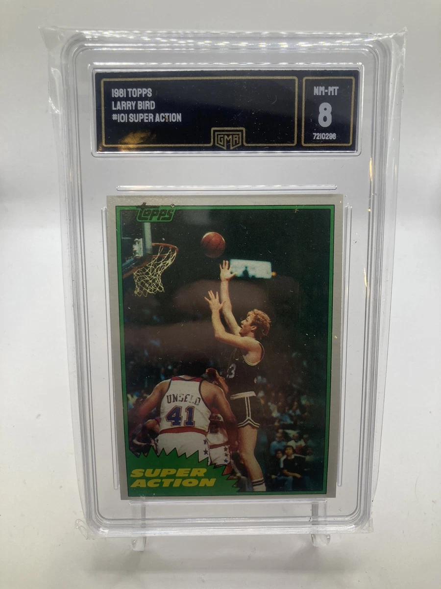 Topps Larry Bird 8 Graded Basketball Sports Trading Cards