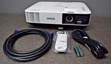 Epson PowerLite 2155W 5000-Lumen Wireless WXGA 3LCD Projector  w/ Remote 317 Hrs