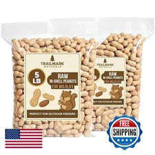 Trailmark Naturals 2 Pack 5 Lb Raw In Shell Peanuts for Squirrels Birds