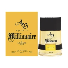 AB Spirit Millionaire by Parfums Lomani for Men 3.3 oz EDT Spray Brand New
