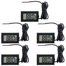 5 Pieces of Digital LCD Thermometers, Temperature Digital LCD Refrigerator Th...