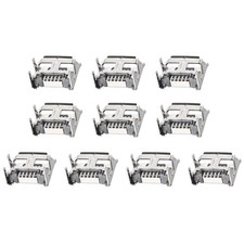 50 x USB PCB Socket 5Pin DIP 180 Degree Curled Edge Micro 23 Female Connector 1A