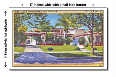 California 1940s - Home of Joe E. Brown, Beverly Hills, Califor - 11x17 Poster