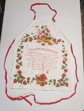 Vtg Strawberry Shortcake Cooking Apron American Greetings 80s Kitchen VGC RARE
