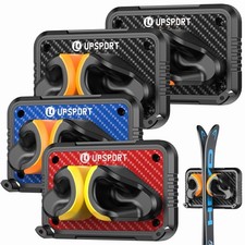 Ski Wall Mount 4 Pack Heavy-Duty Holder Rack with Gravity Lock and Non-Slip Pads