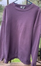 Vintage 90s Lee Heavy Cotton Crewneck Sweatshirt 2XL Eggplant Faded USA Made
